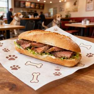 Papier pour hamburger, papier pour sandwich, papier anti-graisse, logo personnalisé, papier ciré de qualité alimentaire, papier de cuisson, cuisine, rouleau de poulet - Product Image 5