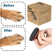 Lime à ongles ronde en bois pour animaux de compagnie, outils de coupe des pattes des chiens, tampon à gratter pour les pattes des chiens, lime à ongles pour chiens
