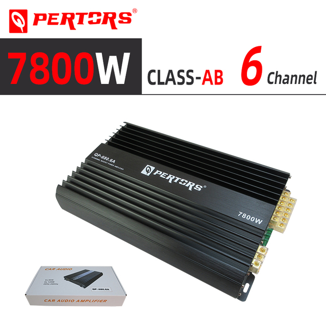 Car Audio Amplifer , Power 6 Channel Amplifier Q-PERTORS QP-680.6A Six Channel Amplifer