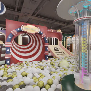आधुनिक दिलचस्प नाटक कार्यक्रम मनोरंजन पार्क उपकरण इनडोर बच्चों ट्रम्पोलिन बॉल पूल के साथ खेल - Product Image 3
