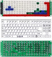 Kit d'arcade filaire DIY avec LED, contrôleur de jeu, carte d'encodeur de joystick KT Development, musique multimédia USB