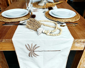 Ensemble de sets de table ronds en jacinthe d'eau, faits à la main, tissés, résistants à la chaleur, sets de table décoratifs naturels pour salle à manger - Product Image 5