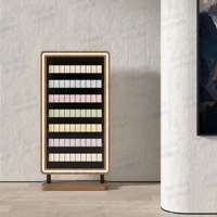 Kainice-Présentoir de cartes de jeu en métal acrylique pour spectacle de cartes avec serrure