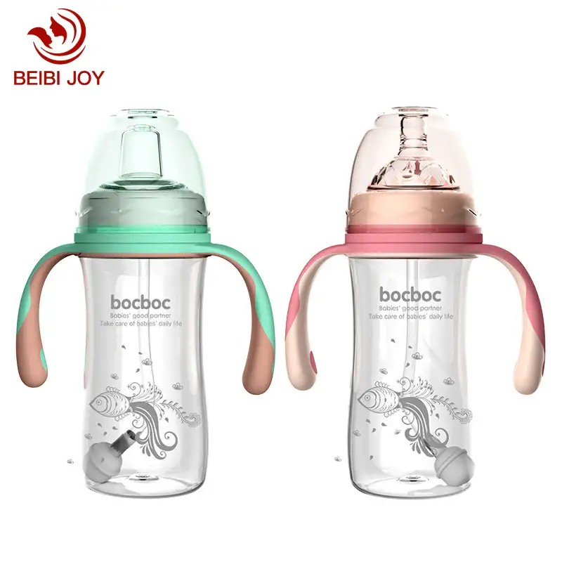 2021 Hot Sale Food Grade PP Plastic Baby Nursing Bottles Standard Baby Feeding Bottle