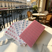 Jeu de Mahjong américain portable en acrylique 3 couches, motif papillon rose, avec tuiles imprimées exquises, pour le jeu quotidien en famille ou lors de fêtes à la maison