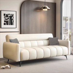 Canapé-lit droit convertible avec rembourrage en mousse, style moderne minimaliste, pour salon ou bureau - Product Image 1