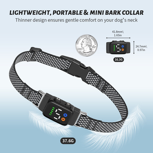 Collar de Control de Ladridos Tize, Nuevo, con Pantalla LED MINI, Recargable, Impermeable IPX6, Sin Descargas, Seguro y Humano, para Perros Pequeños y Medianos - Product Image 2