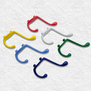Wall Mounted <b>Single</b> <b>Coat</b> <b>Hooks</b> Cast Iron Rectangle Shape 5-10kg Load Capacity For Bathroom Wardrobe Cabinet Use - Product Image 2