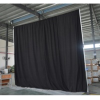 Support de toile de fond télescopique modulaire en aluminium à installation rapide, avec tringle réglable pour rideaux en velours/voile, garantie 3 ans, pour événements