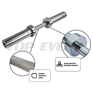 Chất lượng cao 20 \ "phòng tập thể dục tập thể dục Barbell Bar với Durable mạ crôm quả tạ xử lý làm bằng sắt thép đúc sắt - Product Image 6