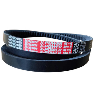 Correa Dentada de Etiqueta Roja Oupite para Alta Temperatura, Directo de Fábrica, XPC3550 2650 2240, Goma PU para Construcción Agrícola, OEM - Product Image 1