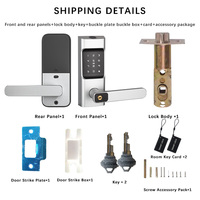 Sistema de Cerradura Inteligente Ttlock Tenon, Aleación de Aluminio, Puerta de Madera, Entrada Biométrica con Código, Tarjeta IC, Cerradura Digital con Llave para el Hogar, Wi-Fi en la Nube