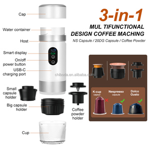 เครื่องชงกาแฟเอสเพรสโซแบบพกพา 3-in-1 กึ่งอัตโนมัติ ดีไซน์ภายนอกใหม่ปี 2026 ผลิตจากสแตนเลส แรงดัน 20 บาร์ สำหรับรถยนต์และโรงแรม - Product Image 2