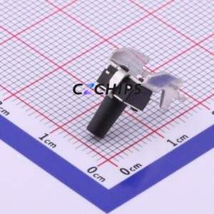 TS-1093B-A13B3-D2 Tactile Switch Through hole Component THT Switch Single Pole Single Throw Round Button 2.5N Right Angle Insert - Product Image 2