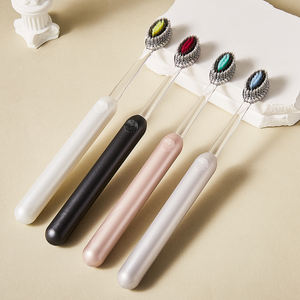 Ensemble de brosses à dents pour adultes, 4 brosses à dents pliables à tête olive à poils doux, protection gingivale de haute qualité, pour la maison - Product Image 1