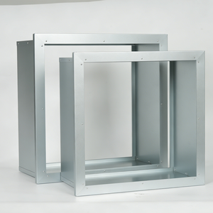 Cadre de filtre en aluminium de type boîte à simple bride et double plis internes pour FFU et unité de traitement d'air - Product Image 1