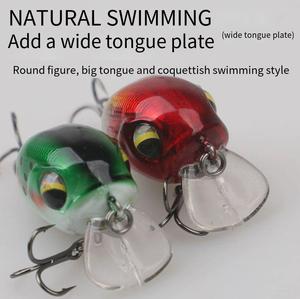 Aotuo Leurre flottant réaliste 4g 4cm pour la pêche au bar, au zacco et au culter en eau douce – Nouveauté très demandée - Product Image 3