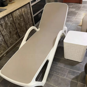 Chaise longue pliante de jardin en plastique pour piscine, hôtel, plage, extérieur - Product Image 5