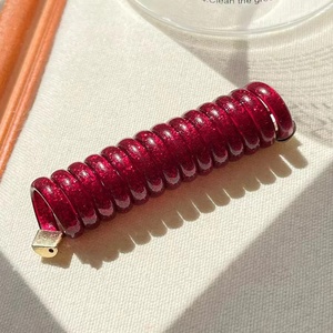 2024 nouveau doux jour se précipiter haute élastique tresse durable élastique bulle tresse fluorescent couleur vive point ligne de téléphone droite - Product Image 5