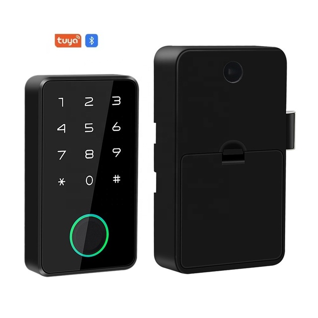 Tuya Wireless Smart APP Digital Smart Biometric Fingerprint Cabinet Lock for Gym Cabinets Aluminum Alloy Furniture Cabinet Locks