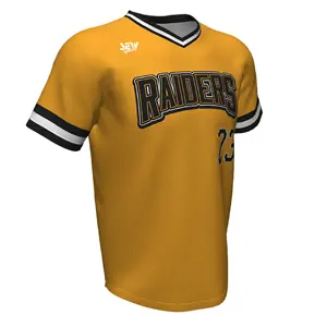 자신의 로고 하이 칼라 캐주얼웨어로 제출 사용자 정의 야구 저지 소프트볼 저지 팀 사용자 정의 저지 팀 착용