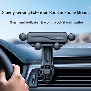 Supporto per telefono con sfiato per auto a gravità porta cellulare che non blocca mai lo sfiato con <span class=keywords><strong>braccio</strong></span> girevole - Product Image 5
