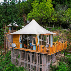 Hotel Resort de Lujo con Tiendas Elevadas, Una Habitación, Una Sala de Estar, Estructura de Lona Impermeable para las Cuatro Estaciones - Product Image 1