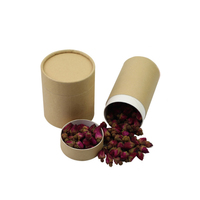 Nouveau design petit thé emballage 6g 8g couvercle en métal de qualité alimentaire paquet de tube de papier pour le thé
