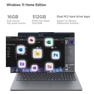 โน้ตบุ๊กเกมมิ่งดีไซน์ส่วนตัวและใช้งานที่บ้าน XiaoXin 14C(SE) รุ่นใหม่ปี 2025 พร้อมหน่วยประมวลผล R7-8745HS/R7-170 แรม 16GB ความจุ 512GB หน้าจอ 14 นิ้ว ความละเอียด 1920*1200 - Product Image 4