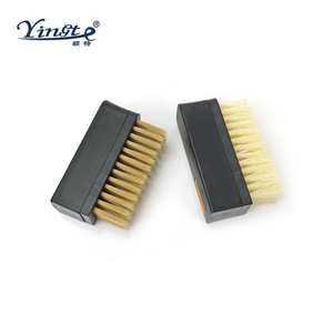 Yinste <b>Shoe</b> Brush Pig Hair <b>Soft</b> Bristles For Leather Cleaning Stain Removal - Product Image 2
