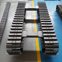 Châssis sur chenilles en acier de 10 tonnes personnalisable pour plateforme de forage, châssis hydraulique sur chenilles sur mesure, prix direct usine