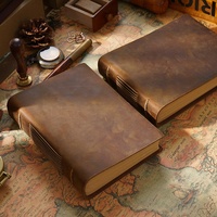 Carnet de croquis manuel en gros, vente chaude, 32k, carnet en cuir rétro, Crazy Horse, épaississement, simple, créatif, en stock, carnet de journal