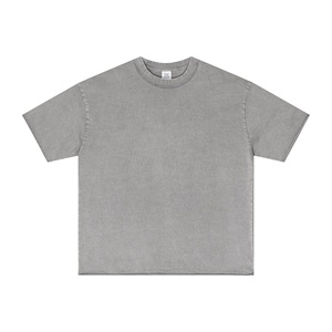 Camiseta de algodón 100% con LOGO personalizado, estilo hip hop, de punto, color sólido, para hombre, manga corta, transpirable, suave, informal, para verano. - Product Image 5