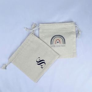 100% Organic Cotton <b>Drawstring</b> Bag High Quality Natural Color <b>Drawstring</b> <b>Pouch</b> - Product Image 1