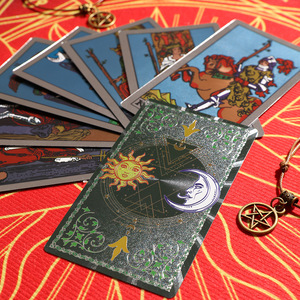 Cartes à jouer personnalisées en PVC imperméable avec impression couleur dorée, motif soleil et lune, nouvelle collection, vente en gros - Product Image 2