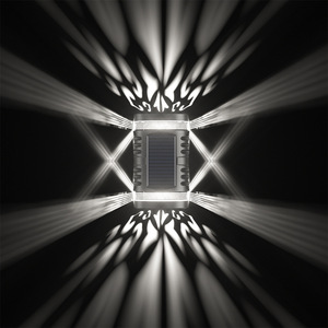 Luyao Outdoor Solar Wall Lamp 2 Led <b>Projector</b> Four Sided Waterproof Outdoor Garden <b>Light</b> - Product Image 6