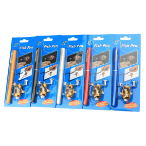 Lightweighted <strong>Mini</strong> Portable <strong>Pocket</strong> <strong>Fish</strong> <strong>Pen</strong> Aluminum Alloy <strong>Fishing</strong> <strong>Rod</strong> Child <strong>Rod</strong> - Product Image 2