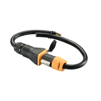 Conectores eléctricos de 3 núcleos Conector de alimentación Cable de soldadura Conjunto de cable