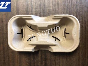 Machine de moulage de porte-gobelets/supports à café/plateaux à œufs en pâte à papier recyclée, écologique et biodégradable, 2 gobelets / 4 gobelets - Product Image 5