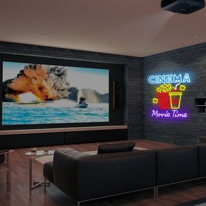 Cinema Movie Time Letreros Neon LED dimmable USB powered ambient <b>light</b> store <b>window</b> decoration <b>light</b> street indicator <b>light</b> 5v - Product Image 5