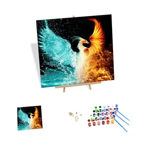 Obras DE ARTE Diy pintura por números para adultos el pájaro secular Animal imagen para pintura al óleo por números Kits al por mayor