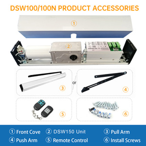 Hochwertiger 200KG elektrischer hölzerner Schwingt ür schließer Automatischer Tür antrieb Automatisches Türöffnung <span class=keywords><strong>system</strong></span> mit LED-Anzeige - Product Image 3