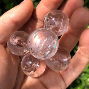 Wholesale Rainbow <b>Crystal</b> <b>Ball</b> High Quality Clear Quartz Small <b>Ball</b> Spheres for Healing Decoration - Product Image 6