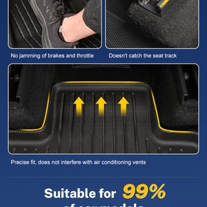 Tappetini per auto 9D tappetini per bordi delle porte/soglie TPE tappetino per auto tappetino per piedini per 2017 50/55 RHD TOYOTA PRIUS - Product Image 3