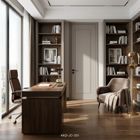 Portes en bois laqué minimalistes modernes pour appartements de luxe, portes pour maisons, insonorisées et finitions haut de gamme