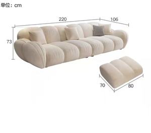 من المصنع مباشرة فاخر حديث ضغط أثاث منزلي ملف مضغوط مادة قماش زنبركي طراز معاصر - Product Image 4