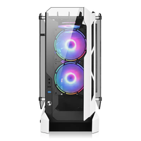 2025 Factory Custom Computer Case New Design Cabinet Green Color Four Side Heart ATX Full Tower Cabinet Gaming Pc Case Desktop