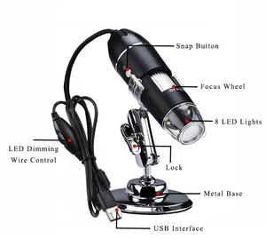 <span class=keywords><strong>Microscope</strong></span> électronique numérique WIFI haute définition le plus vendu avec fonctions vidéo Prise en charge de la connexion à l'<span class=keywords><strong>ordinateur</strong></span> - Product Image 1