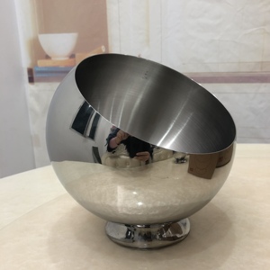 Bols <span class=keywords><strong>de</strong></span> service et <span class=keywords><strong>de</strong></span> mélange personnalisés en acier inoxydable poli 201, écologiques, à ouverture oblique, pour hôtels, restaurants, design moderne, fêtes - Product Image 3