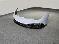 Kit de carrosserie léger personnalisé pour Lamborghini Huracan LP580 LP610, style EVO amélioré, pare-chocs avant semi-carbone